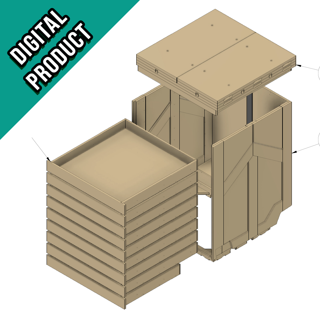 Flip Top Tool Stand (Digital Files)