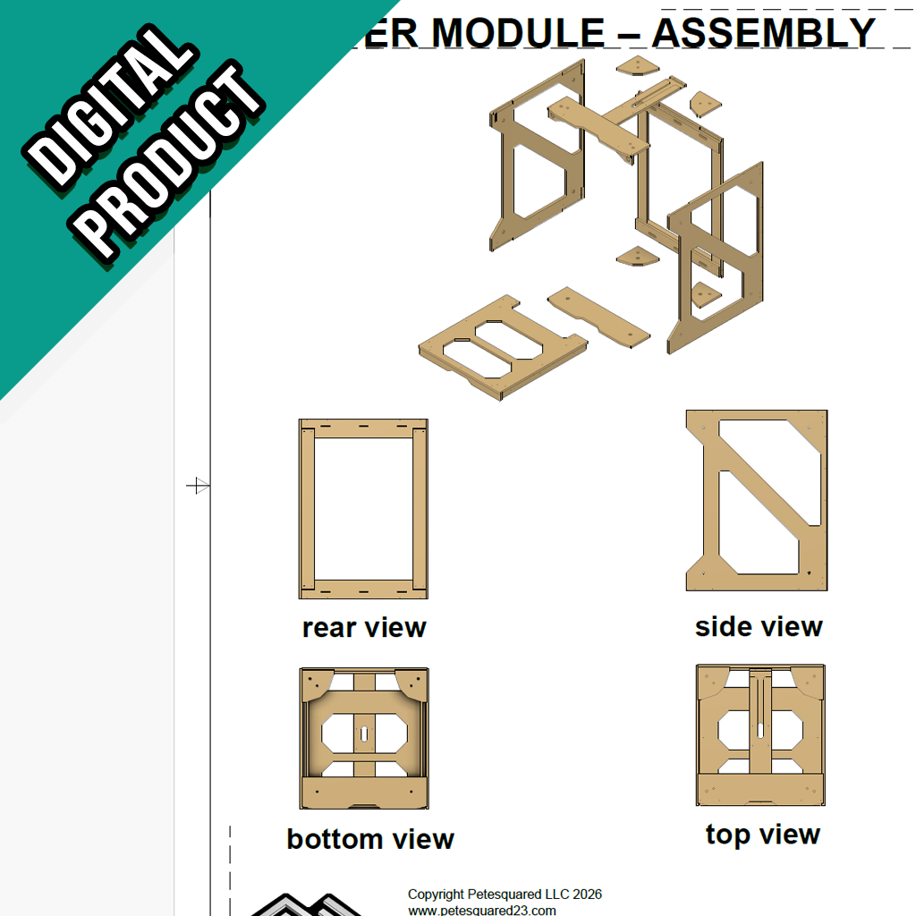 3D Printer Stand (Digital Files) BambuLab H-series size printers H2D, H2S, H2C