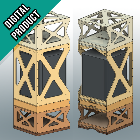3D Printer Stand for H2D , H2C and other printer sizes (digital plans)